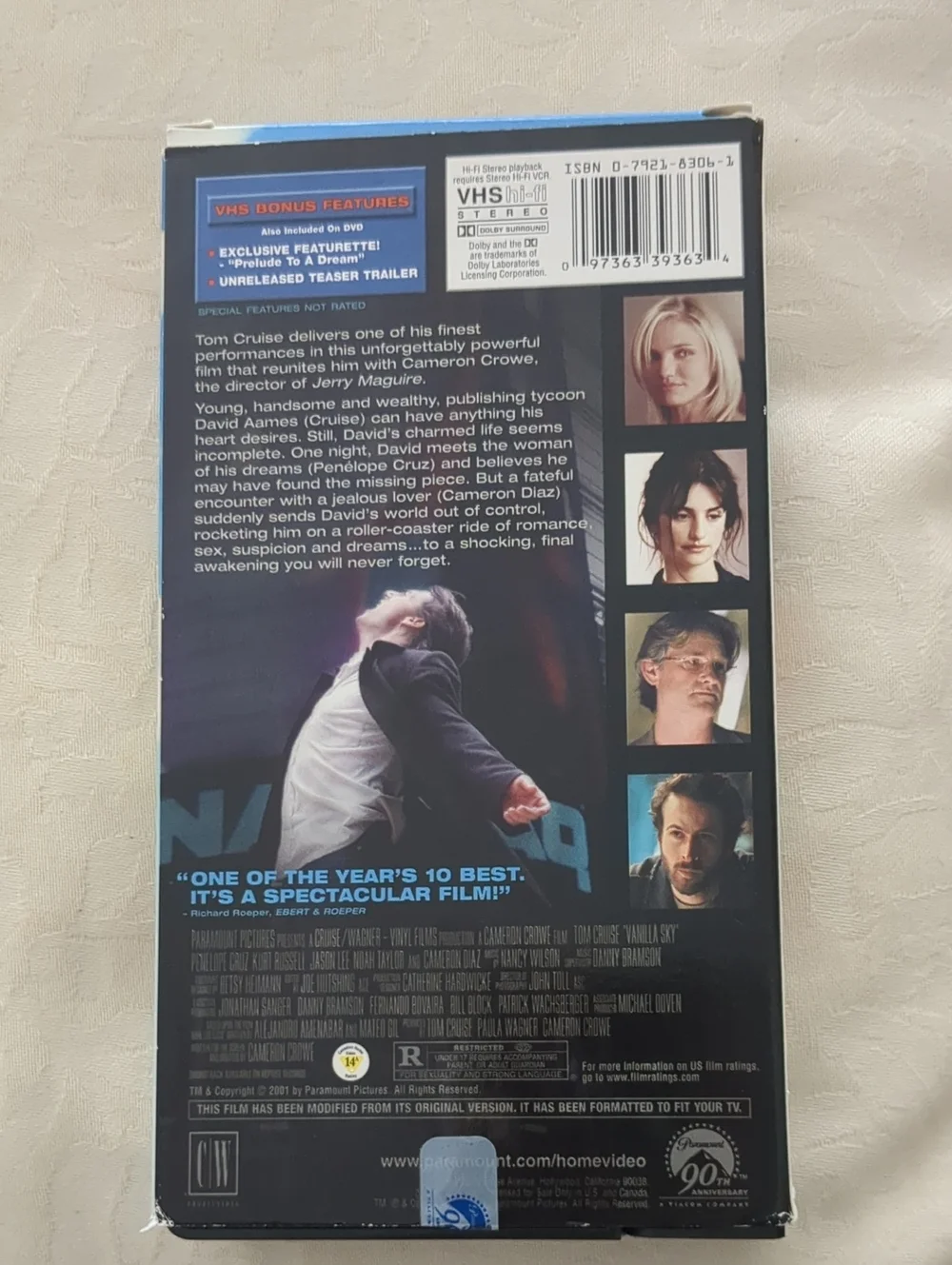 Vanilla Sky Movie VHS - Preloved